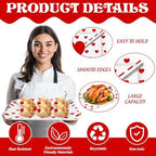 3Pcs Valentine' s Day Serving Trays Reusable Serving Dishes Red Heart Love Letter Platter for Wedding Party, alternate view 4