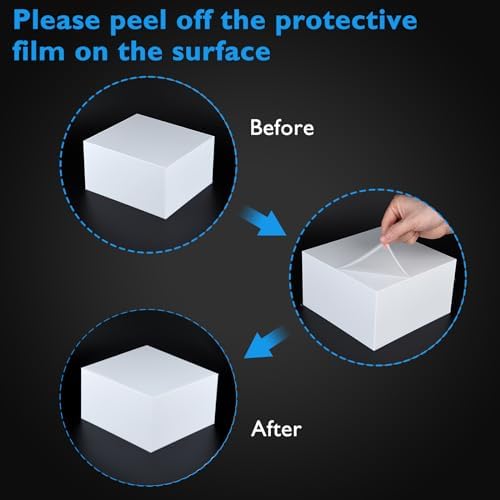 3Pcs White Buffet Risers Acrylic Boxes Display Food Risers for Buffet Table Platter Parties Weddings Catering, alternate view