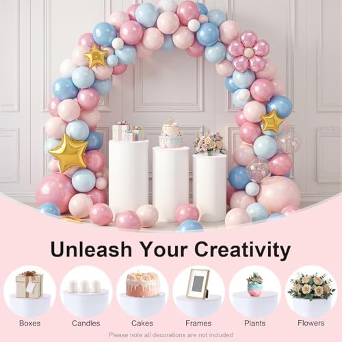 3PCS White Cylinder Pedestal Stands for Party Round Pedestal Display Plinth Pillars PVC Dessert Table Display, alternate view
