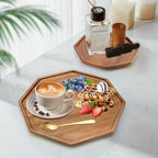 3Pcs Wood Serving Trays Charcuterie Board Cheese Platter Party Hosting Gift in 13 oz in Acacia Wood, alternate view 2