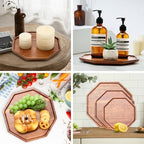 3Pcs Wood Serving Trays Charcuterie Board Cheese Platter Party Hosting Gift in 13 oz in Acacia Wood, alternate view 5