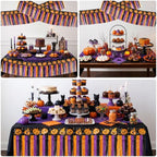 3PK Pumpkin Foil Fringe Garland 30ft Tinsel Banner in Pumpkin, alternate view 6