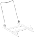 3PL Adjustable White Wire and Clear Acrylic Display Easel, 3.875" W x 5.375" D x 5.25" H, Pack of 12 in