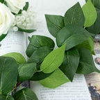 3Strands Artificial Vines Kit, 71" Silk Eucalyptus Ivy Garland Green Leaves Natural Odorless, Fake Greenery, alternate view 2