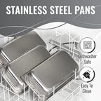 3x2.5 QT Food Warmers for Parties Buffet Servers and Warmers - Premium Catering Supplies Buffet Display, alternate view 5