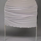 3X6ft Beige Brown Ripples Arch Fabric Backdrop Covers for Wedding Bridal Shower Birthday Party Decoration Arched, alternate