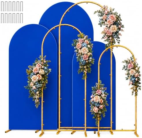 4,5,6FT Arch Backdrop Stand and Cover Set (Royal Blue) in 4FT,5FT,6FT in Royal Blue