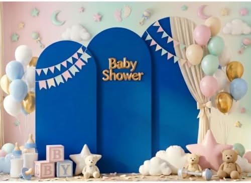 4,5,6FT Arch Backdrop Stand and Cover Set (Royal Blue) in 4FT,5FT,6FT in Royal Blue, alternate view 6