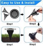 4.6 Inch Diameter Solar Ground Lights, Waterproof Solar Garden Lights, Outdoor Garden Waterproof Bright, alternate view 5