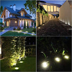 4.6 Inch Diameter Solar Ground Lights, Waterproof Solar Garden Lights, Outdoor Garden Waterproof Bright, alternate view 6