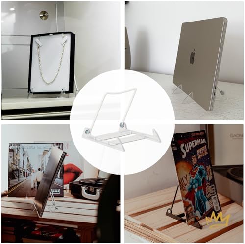 4.75" Clear Acrylic Display Stand Made in USA - 12 Pack in Acrylic White, alternate view 5