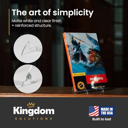 4.75" Clear Acrylic Display Stand Made in USA - 12 Pack in Acrylic White, alternate view 6