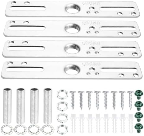4" Ceiling Light Fixture Mounting Bracket Kit, 4Pcs Universal Lamp Crossbar Hardware Set for Chandelier & Wall