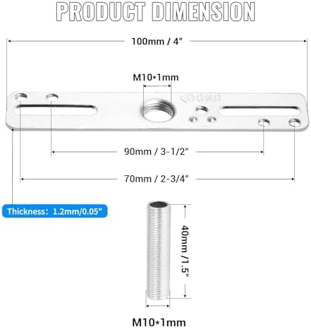4" Ceiling Light Fixture Mounting Bracket Kit, 4Pcs Universal Lamp Crossbar Hardware Set for Chandelier & Wall, alternate