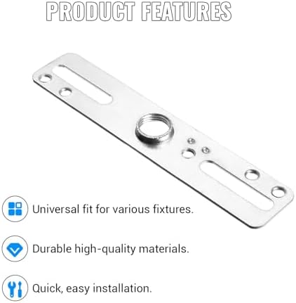 4" Ceiling Light Fixture Mounting Bracket Kit, 4Pcs Universal Lamp Crossbar Hardware Set for Chandelier & Wall, alternate
