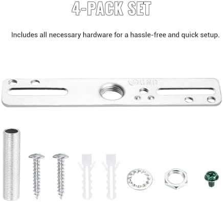 4" Ceiling Light Fixture Mounting Bracket Kit, 4Pcs Universal Lamp Crossbar Hardware Set for Chandelier & Wall, alternate