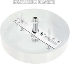 4" Ceiling Light Fixture Mounting Bracket Kit, 4Pcs Universal Lamp Crossbar Hardware Set for Chandelier & Wall, alternate