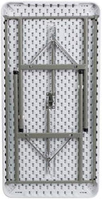 4-Foot Granite White Plastic Folding Table, alternate view 6