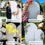 4 FT Arch Backdrop Cover, Wedding White Arch Covers Stretchy Backdrop Spandex Fitted for Chiara Stand Birthday, alternate