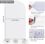 4 FT Arch Backdrop Cover, Wedding White Arch Covers Stretchy Backdrop Spandex Fitted for Chiara Stand Birthday, alternate