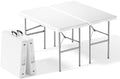 4 FT Folding Picnic Table 2 Pack, Easy to Fold and Store