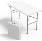 4 FT Folding Picnic Table, Easy to Fold and Store