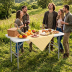 4 FT Folding Picnic Table, Easy to Fold and Store, alternate view 2