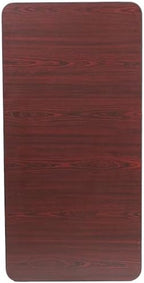 4 ft Laminate Folding Banquet Table, Mahogany, alternate view 6