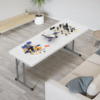 4 FT Narrow Folding Table, Premium Quality HDPE Material and Sturdy Metal Frame, Perfect for Buffet, Seminar, alternate view