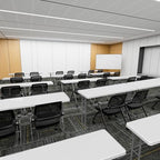 4 FT Narrow Folding Table, Premium Quality HDPE Material and Sturdy Metal Frame, Perfect for Buffet, Seminar, alternate view