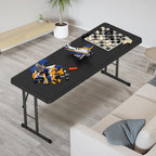 4 FT Narrow Folding Table, Premium Quality HDPE Material and Sturdy Metal Frame, Perfect for Buffet, Seminar, alternate view