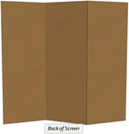 4 ft. Short White Temporary Cardboard Folding Screen - 3 Panels, alternate view 6