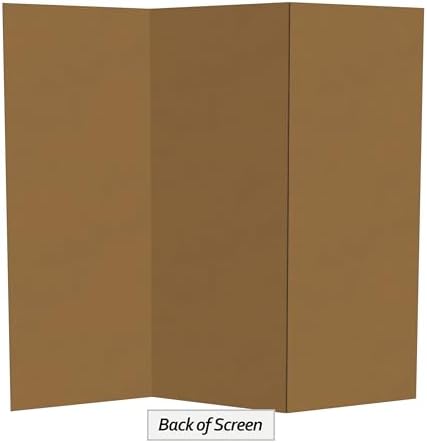 4 ft. Short White Temporary Cardboard Folding Screen - 3 Panels, alternate view 6