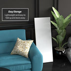 4 ft. Short White Temporary Cardboard Folding Screen - 6 Panels in White, alternate view 4