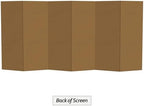 4 ft. Short White Temporary Cardboard Folding Screen - 6 Panels in White, alternate view 6