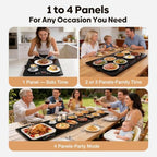 4-in-1 Food Warming Tray with Independent Temp & Timer, alternate view 3