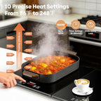 4-in-1 Food Warming Tray with Independent Temp & Timer, alternate view 4