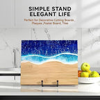 4 Pack 10 Inch Large Plate Stands for Display - Metal Square Wire Plate Holder Display Stand + Picture Stand for, alternate