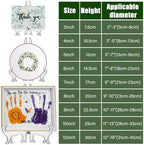 4 Pack 12 Inch Clear Plastic Easels or Stand/Plate Holders to Display Pictures or Other Items at Weddings, Plate, alternate