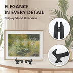 (4 Pack) 12 Inch Plastic Display Stand, Black Easel Display Photo Holder Stand, Displays Picture Frames, alternate view 4