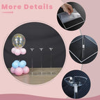 4-Pack 15.75-Inch Clear Acrylic Balloon Centerpiece Stands in 4 Count (Pack of 1) in Transparency, alternate view 6