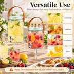 4 Pack 1Gallon + 0.55Gallon Plastic Drink Dispensers for Parties, alternate view 6