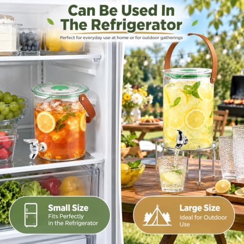 4 Pack 1Gallon + 0.55Gallon Plastic Drink Dispensers for Parties, alternate view 7