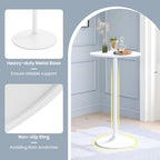 4-Pack 2-in-1 Bar Table with Detachable Pole, Metal Base, 24" Round Top, 40"/22" Two Convertible Height, alternate view 6