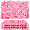 4 Pack 24"x16" Flower Wall Panel Set, Artificial Flower Backdrop, 3D Silk Pink Hydrangea Floral, Wall Decorative