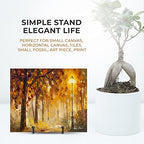 4 Pack 3 Inch Small Display Stands - Plate Holder Stand for Picture Frame, Book, Photo Easel (Black) in Black, alternate view