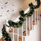 4 Pack 32 FT Black Halloween Garland Artificial Flower Vines Decor, alternate view 5