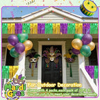 4 Pack 39 Ft Foil Fringe Garland Mardi Gras Float Fringe Curtains Tassel Foil Float Parade Float Decorations for, alternate