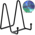 4 Pack 4.5 Inch Plate Stands for Display - Plate Holder Display Stand + Metal Frame Holder Stand for Picture