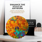 4 Pack 4.5 Inch Plate Stands for Display - Plate Holder Display Stand + Metal Frame Holder Stand for Picture, alternate view